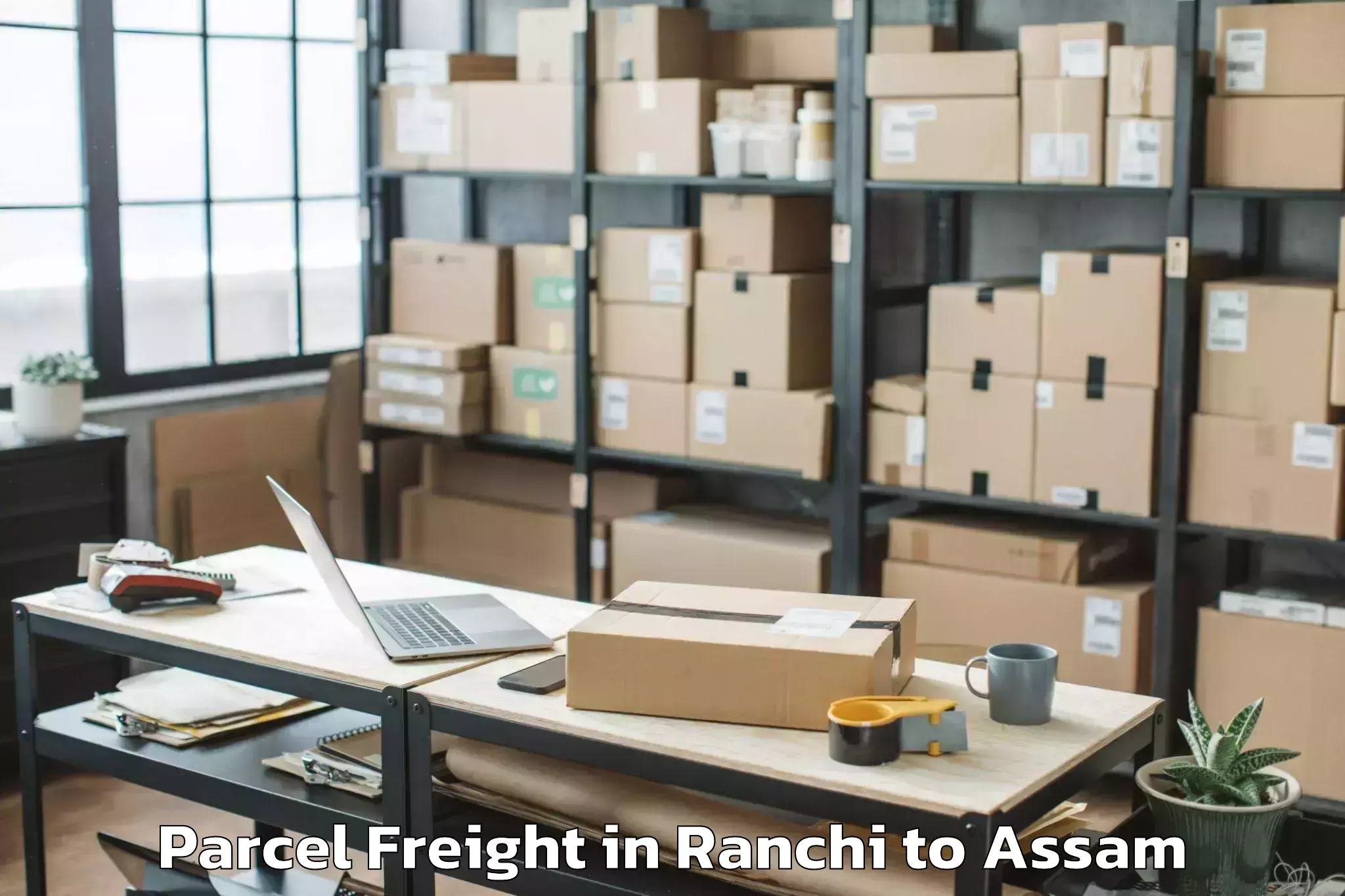 Get Ranchi to North Guwahati Pt Parcel Freight